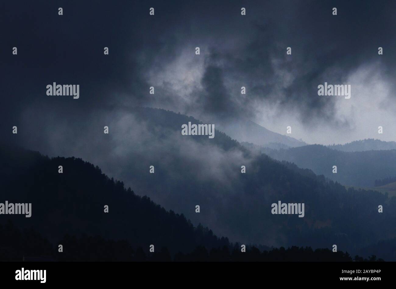 Storm clouds west Of Boulder. Stock Photo