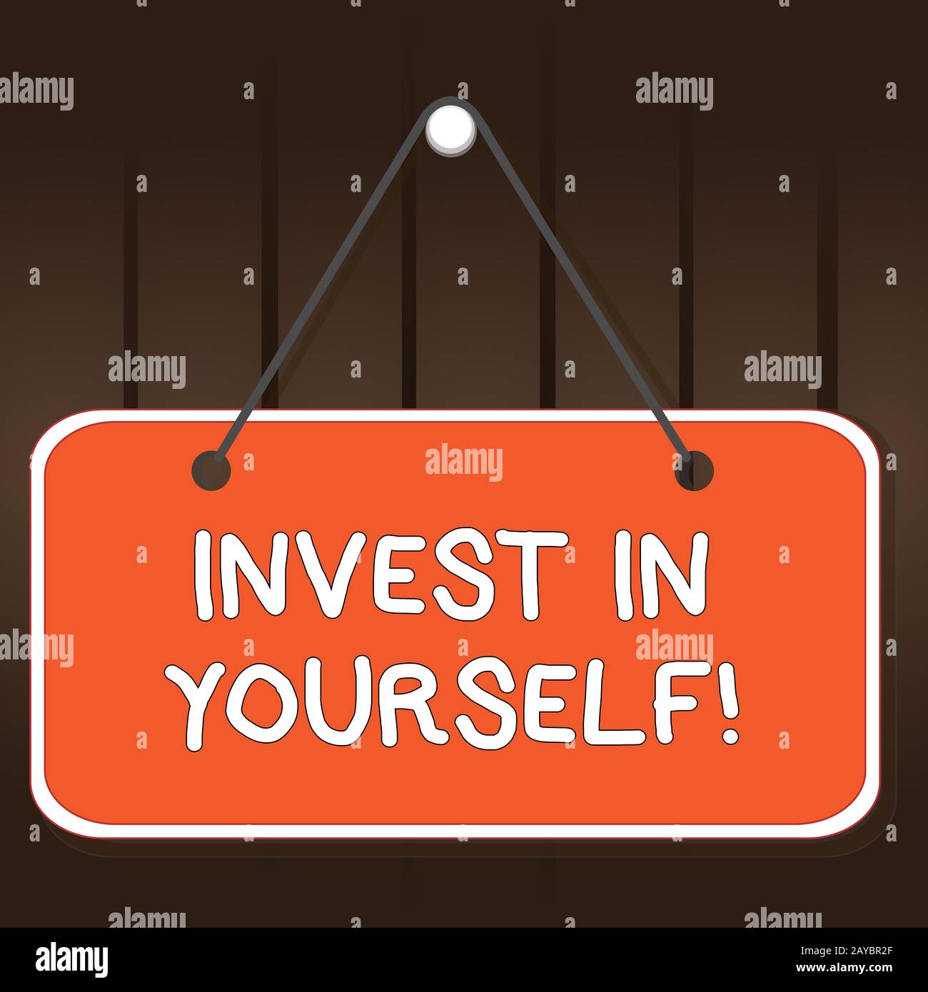 Writing note showing Invest In Yourself. Business photo showcasing nvesting in a coach or a training to learn new things Memo re Stock Photo