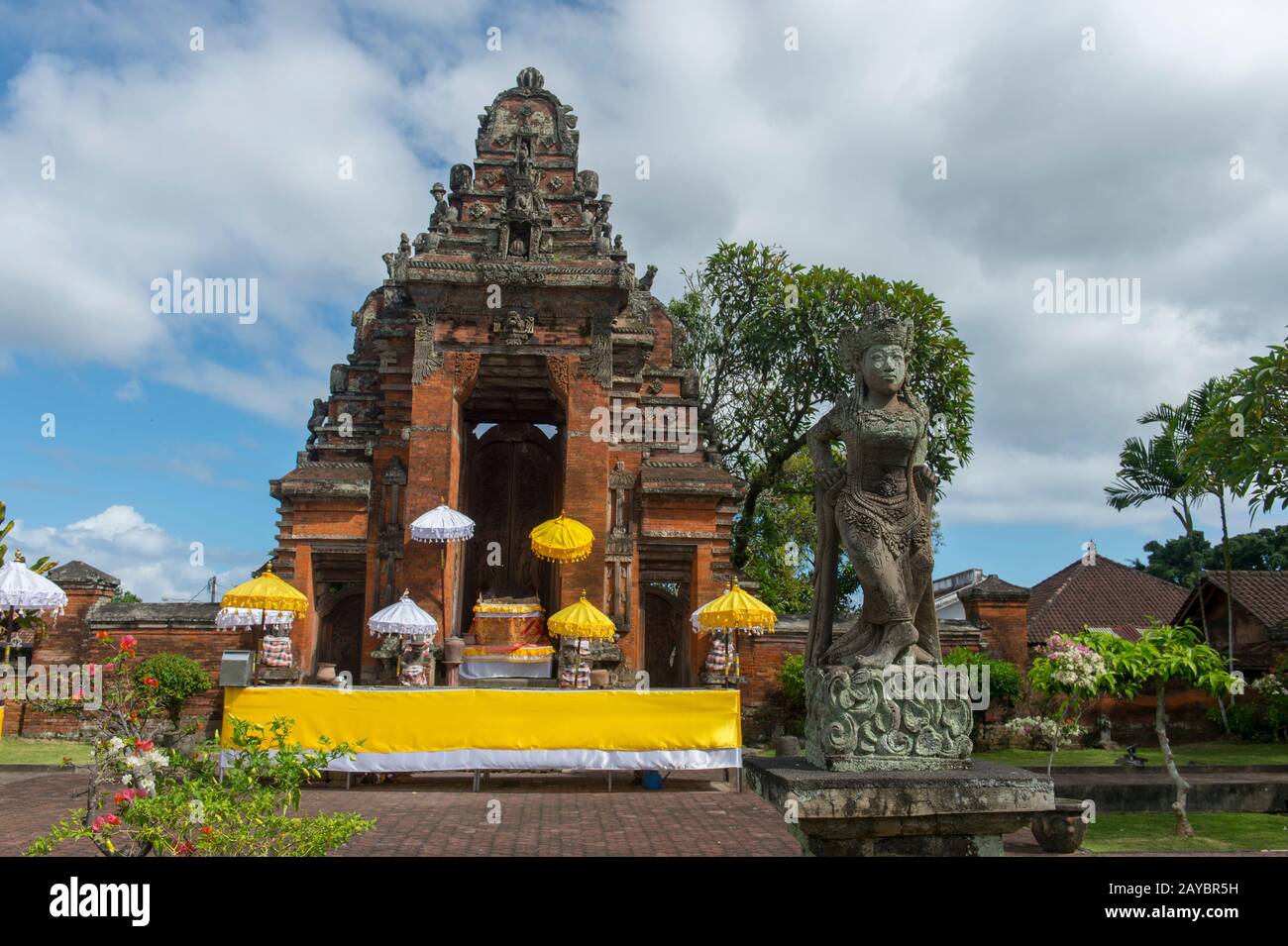 One of the gates to the Puri Semarapura Palace, Klungkung, Bali, Indonesia. Stock Photo