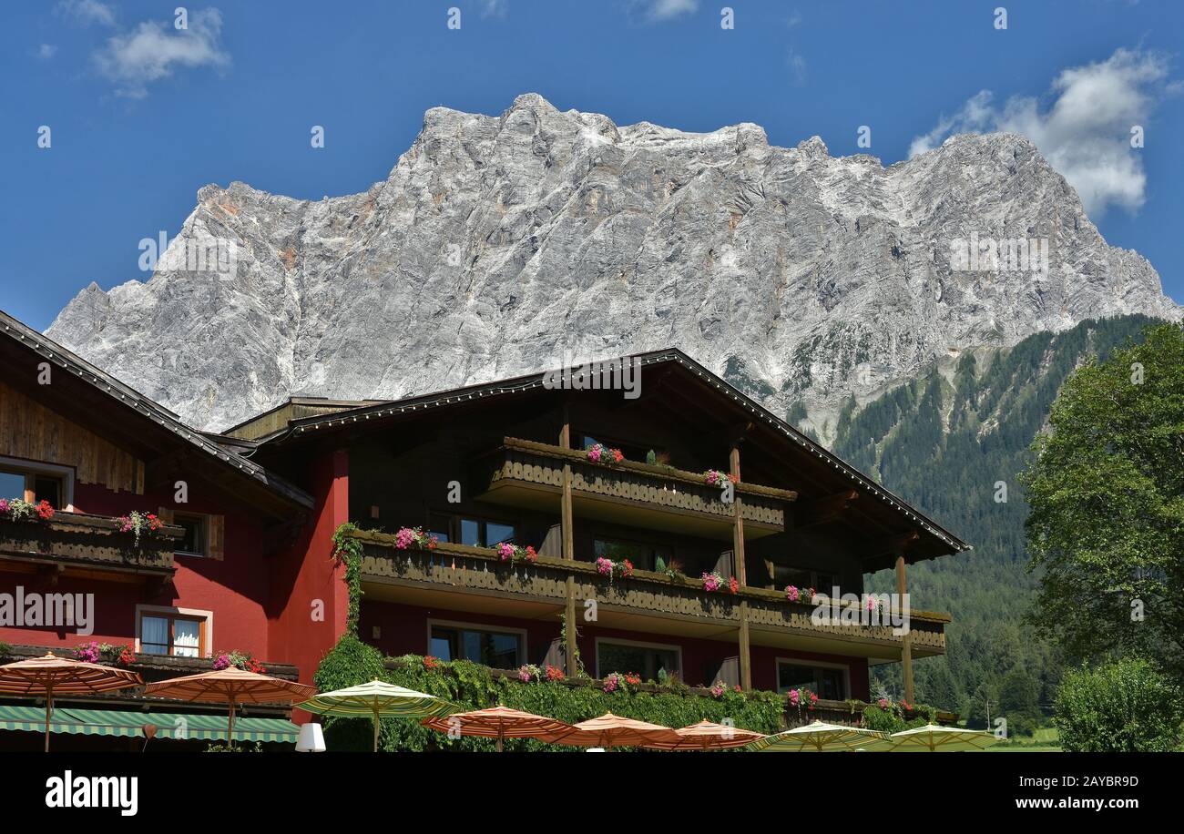 Ehrwald, Austria, Tyrol, Zugspitze, Wetterstein-Mountains Stock Photo