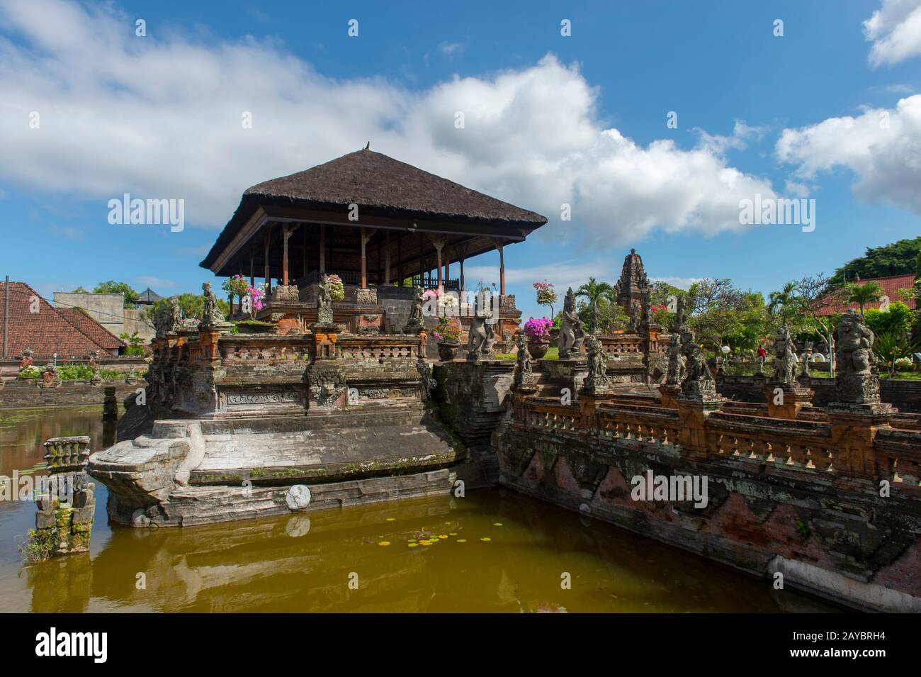 View of the Kertha Gosa pavilion (former Hall of Justice), in Puri Semarapura Palace, Klungkung, Bali, Indonesia. Stock Photo
