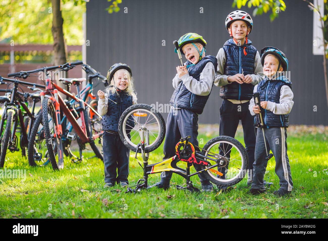 kids bicycle repair
