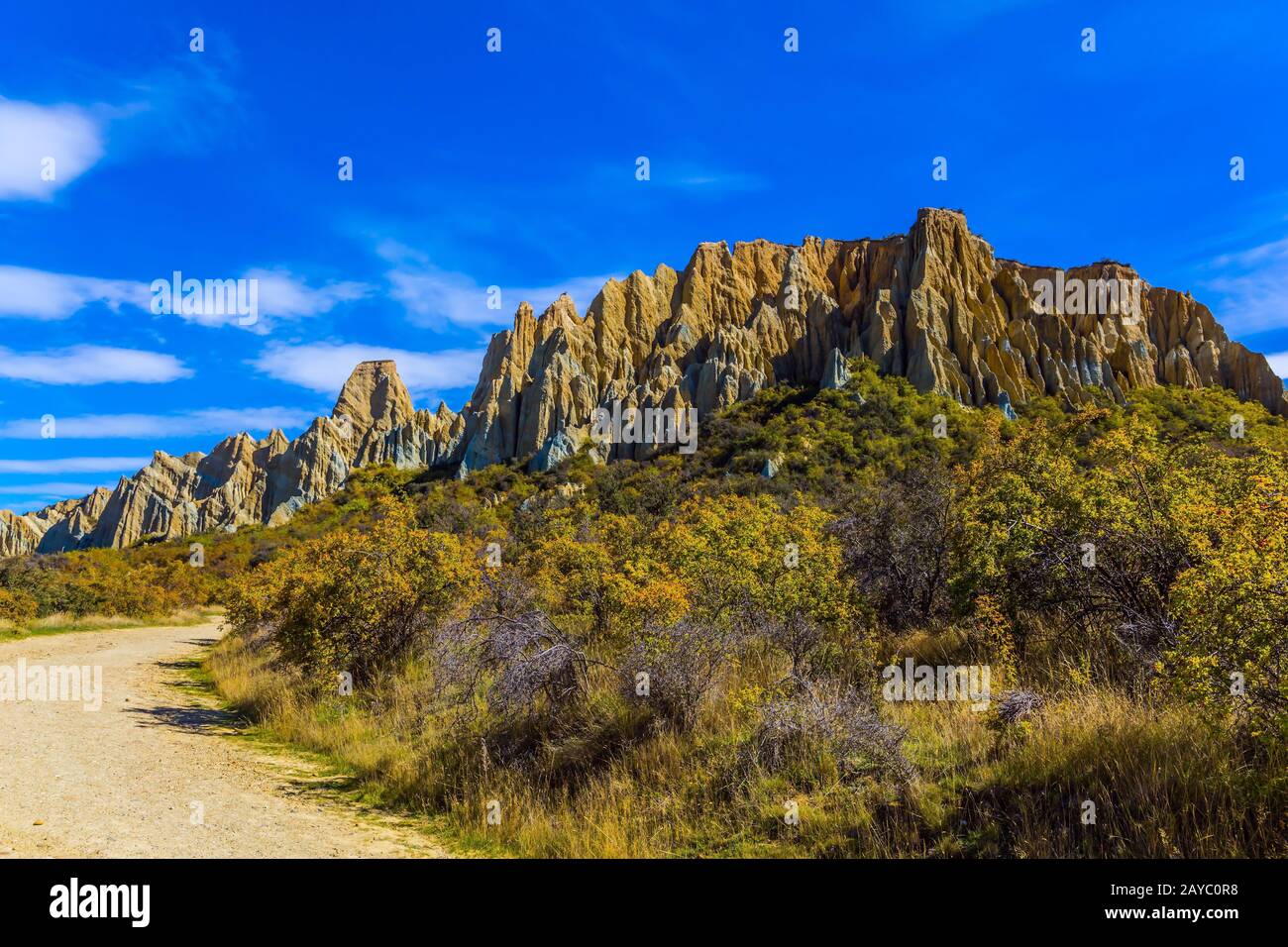 Magnificent Clay Cliffs Stock Photo
