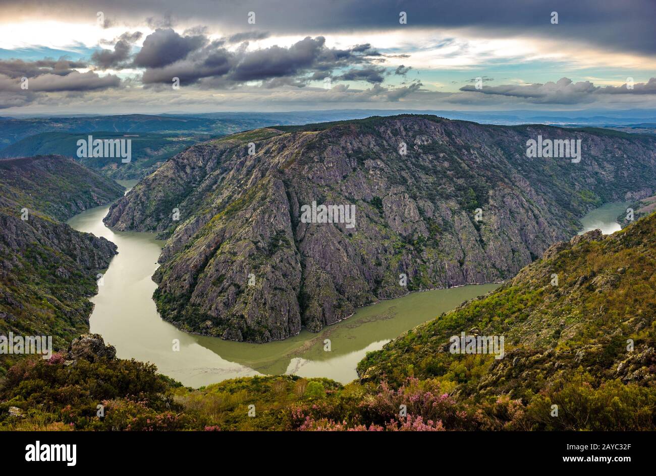 Canyon de Rio Sil in Galicia, Spain Stock Photo