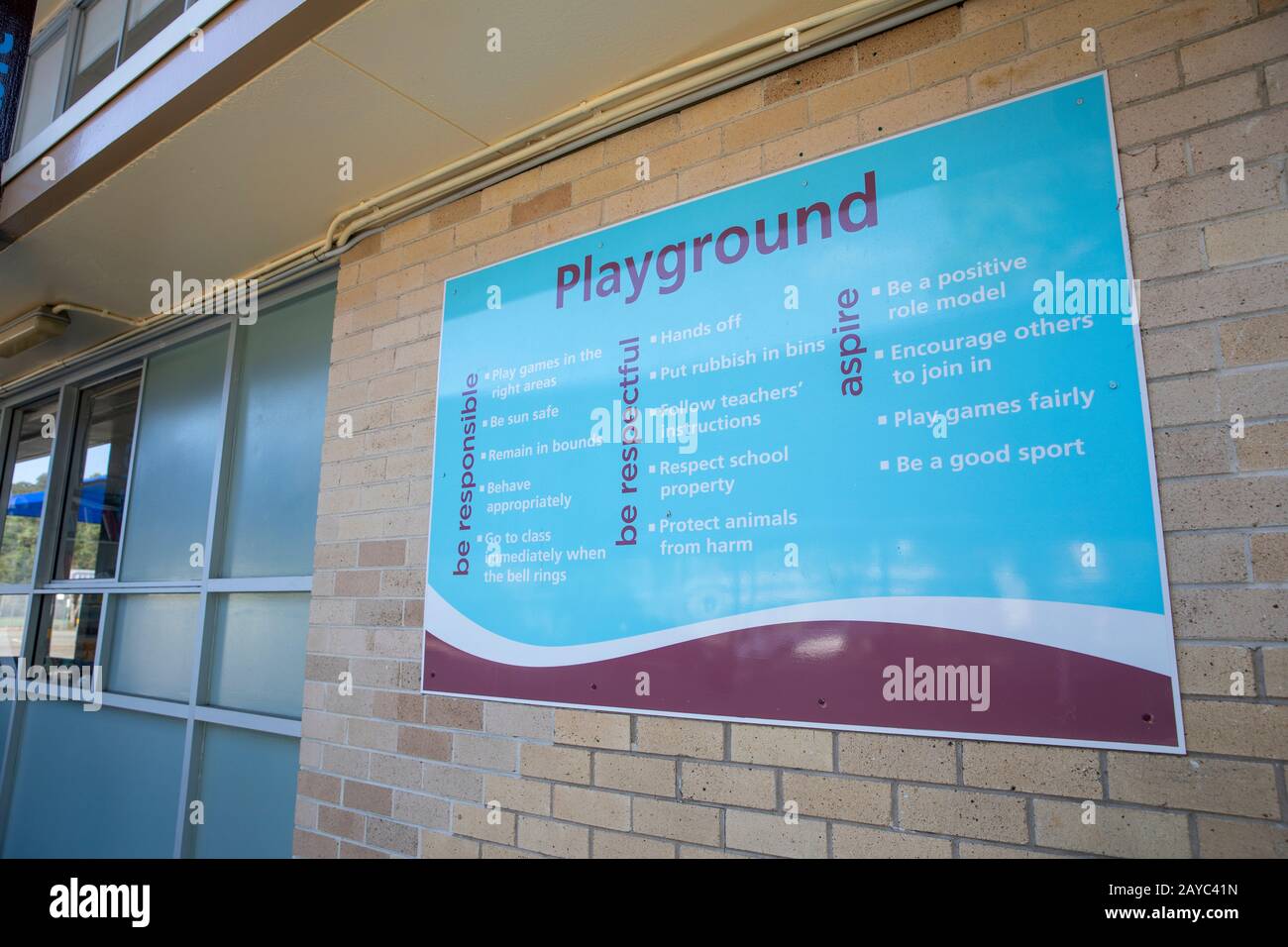 Australian school playground in Sydney,Australia Stock Photo