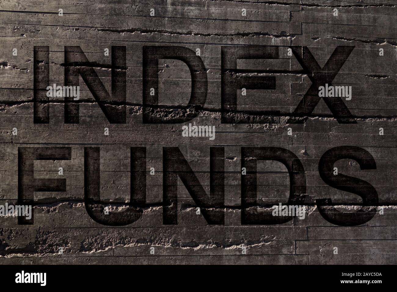 Index Funds stock investing Stock Photo