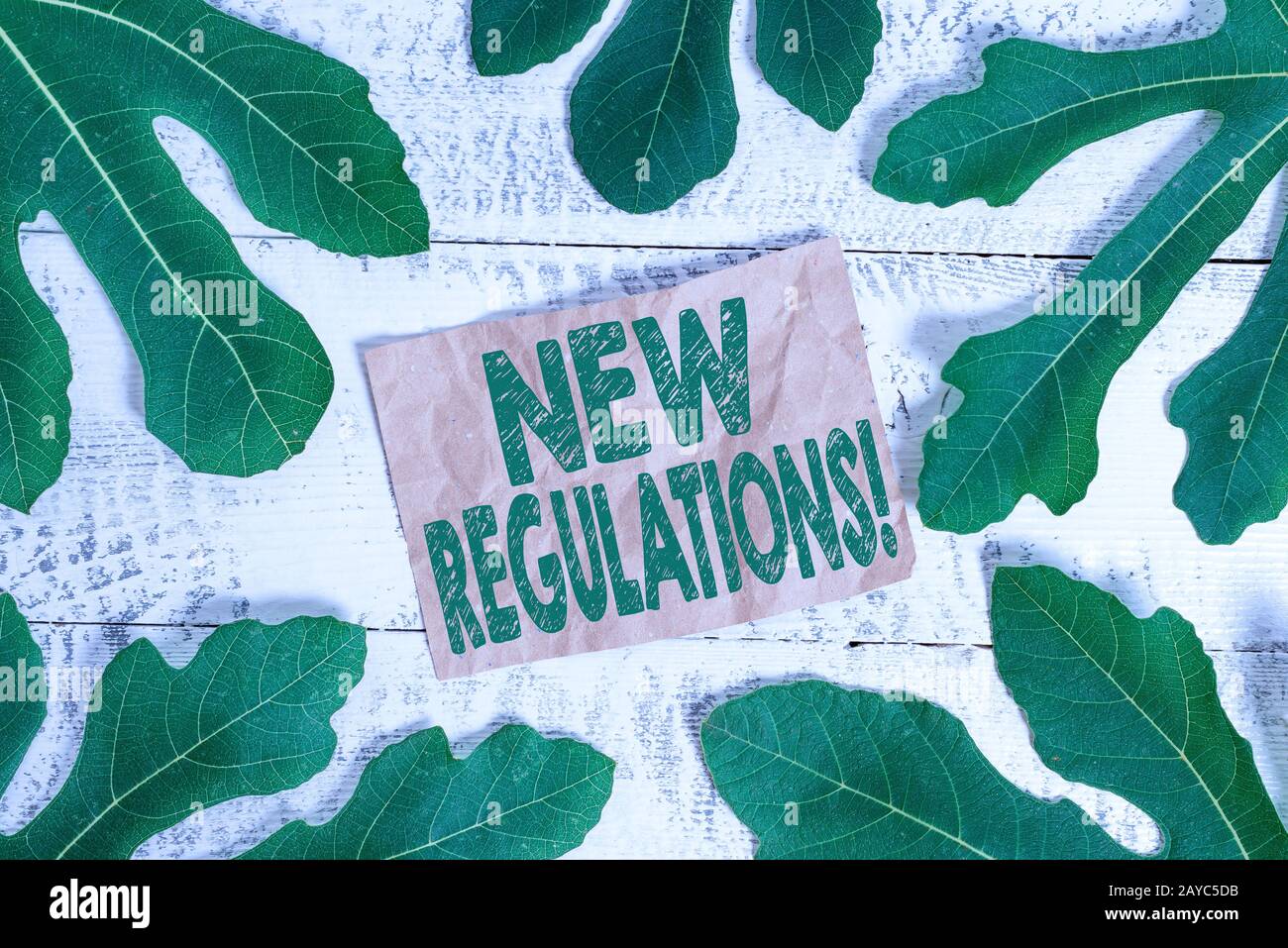 Word writing text New Regulations. Business concept for rules made government order control something done. Stock Photo