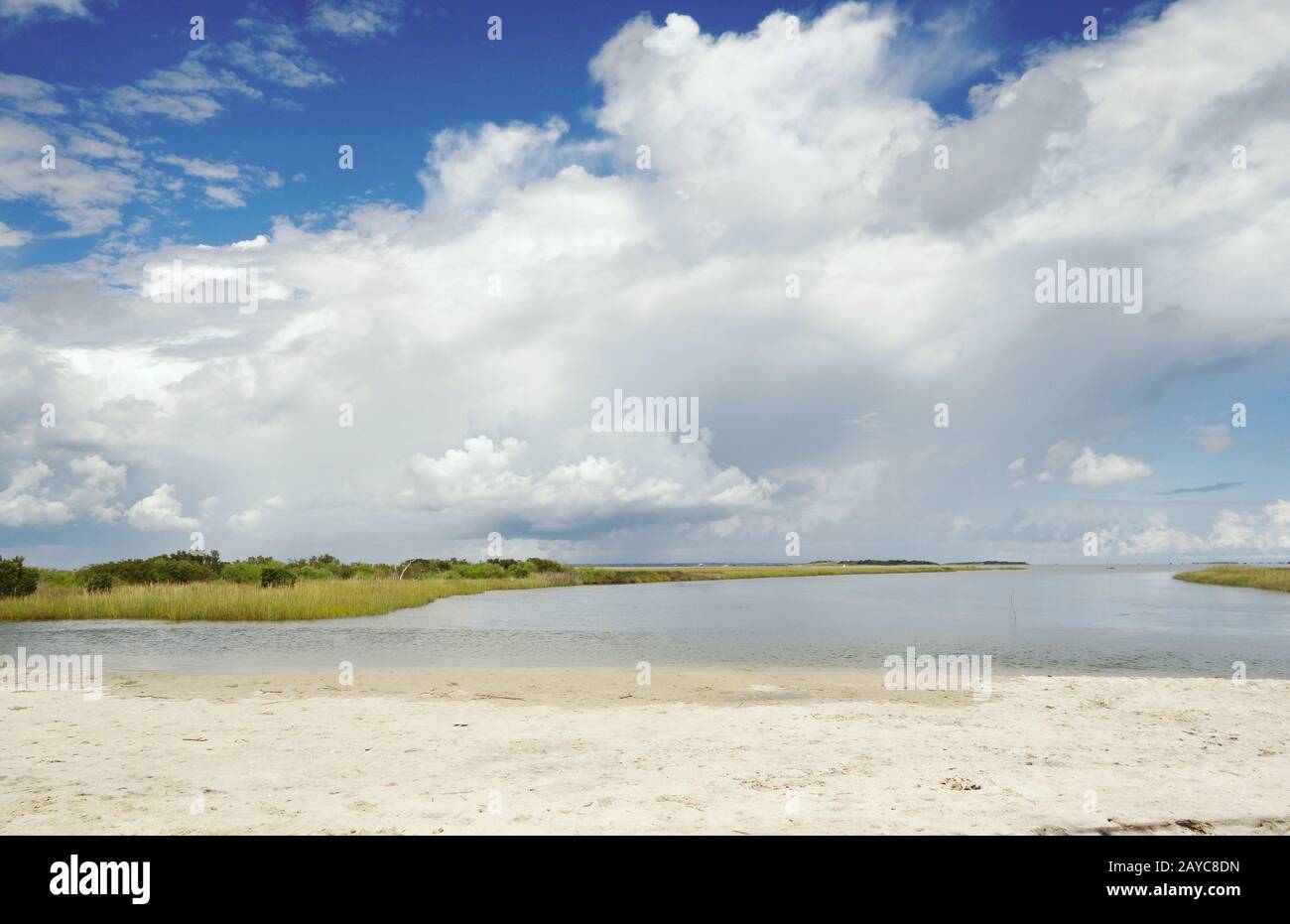 North Carolina Outer Banks Pamlico Sound beach Stock Photo Alamy