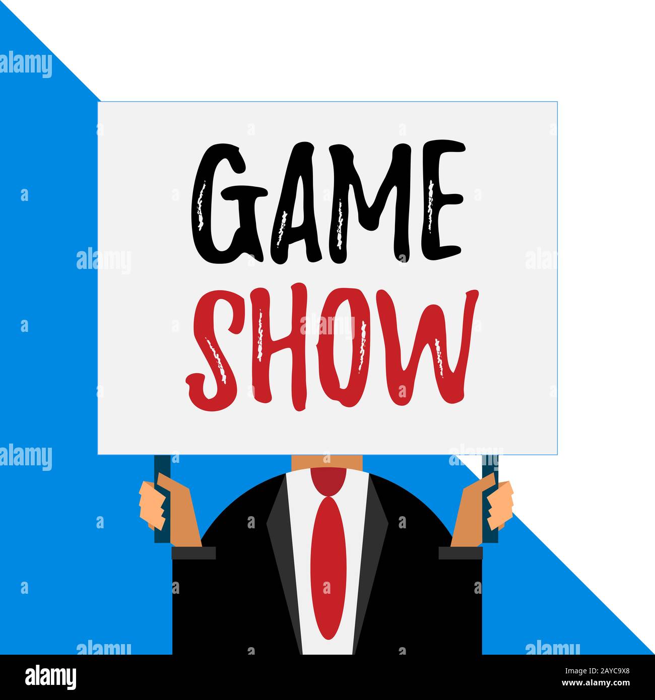 Conceptual hand writing showing Game Show. Business photo showcasing Program in television or radio with players that win prizes Stock Photo