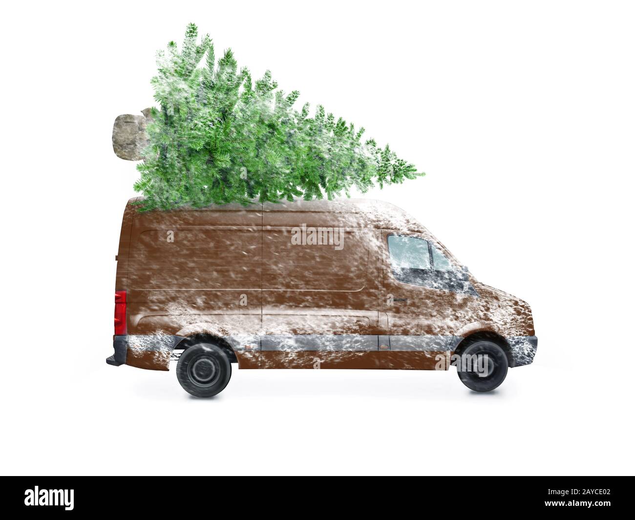 Christmas tree car roof hires stock photography and images Alamy