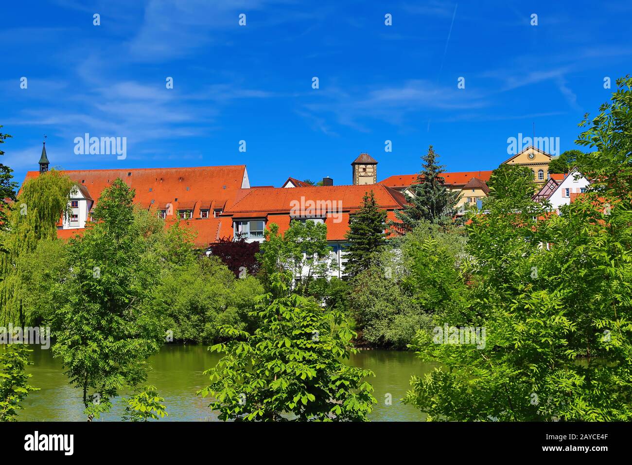 Rottenburg am Neckar is a city in Germany Stock Photo