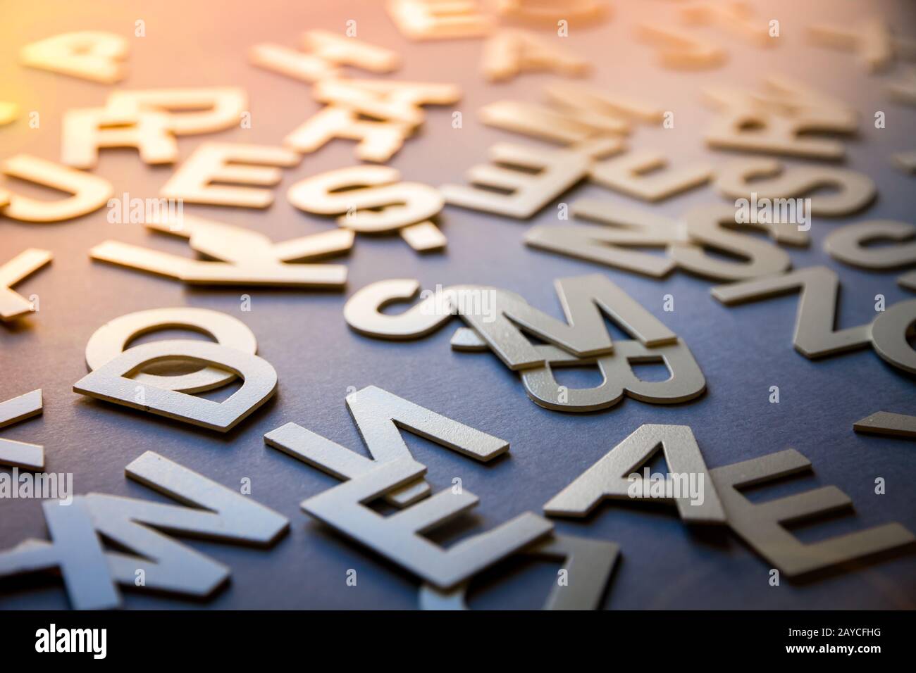 Mixed letters pile closeup photo stock photo alamy