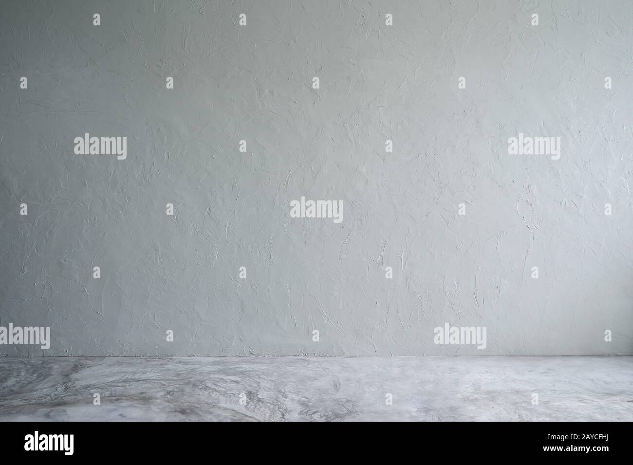 Empty cement floor and concrete wall Stock Photo