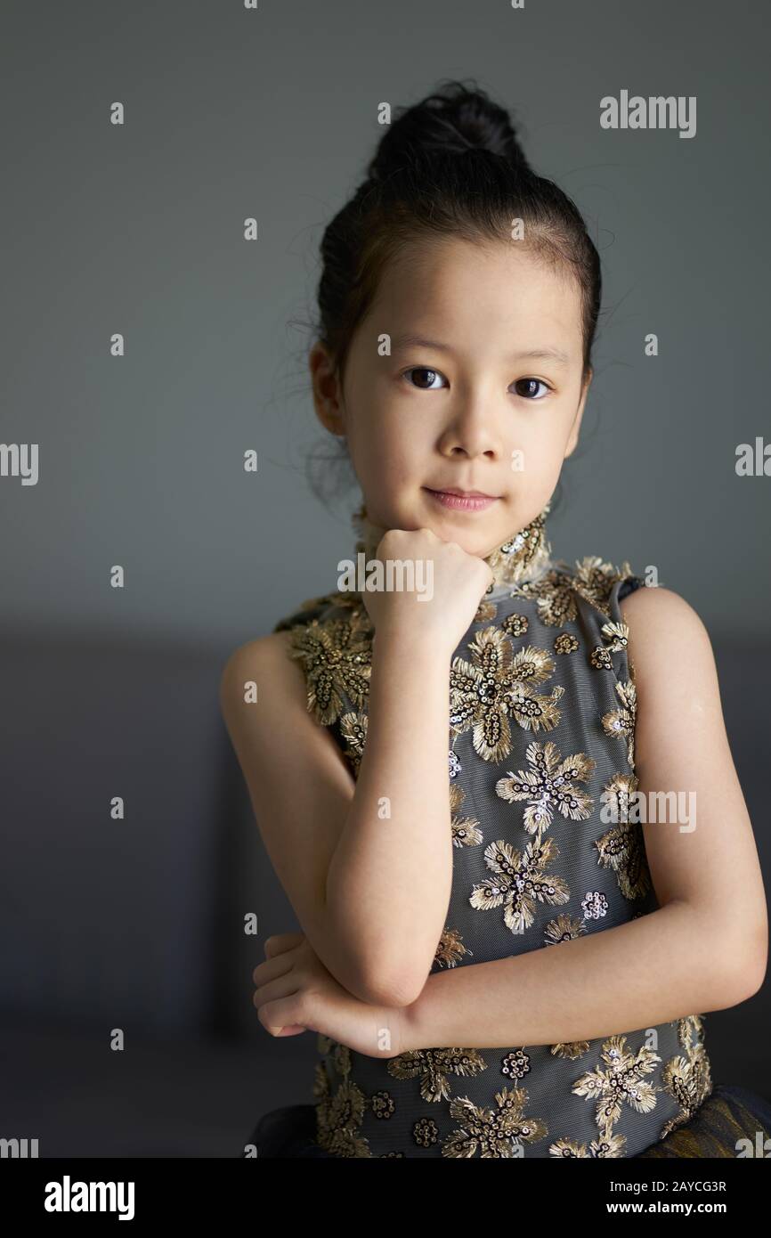 Portrait of young cute girl Stock Photo