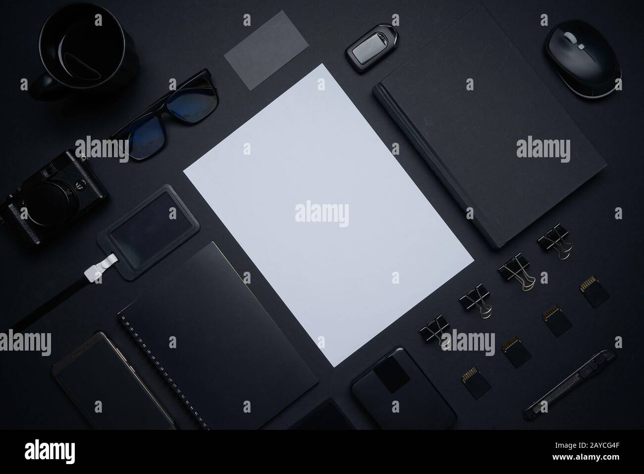 Top view and flat lay of the table art creative graphic designer