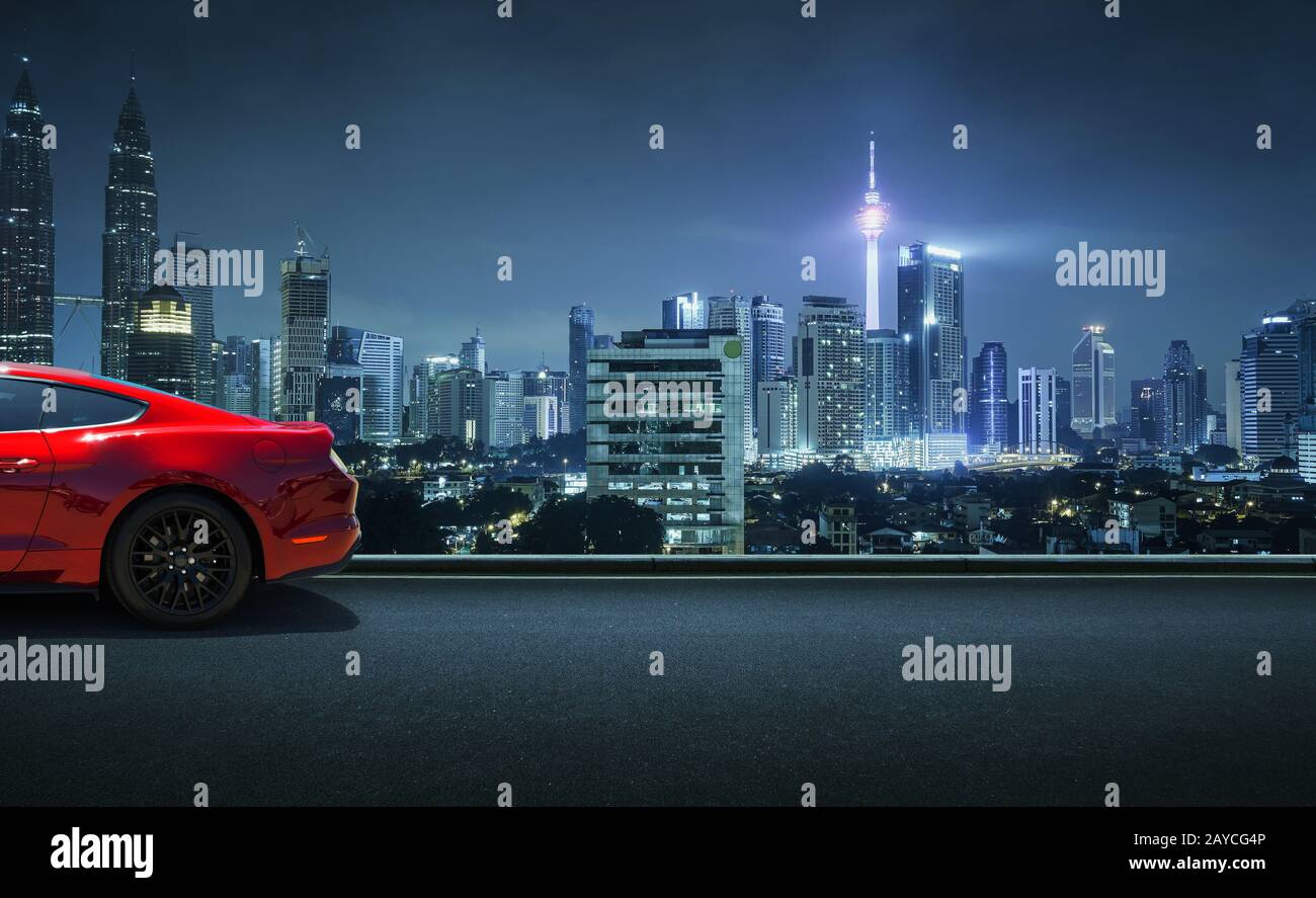 Car parked on side of the road hi-res stock photography and images - Alamy