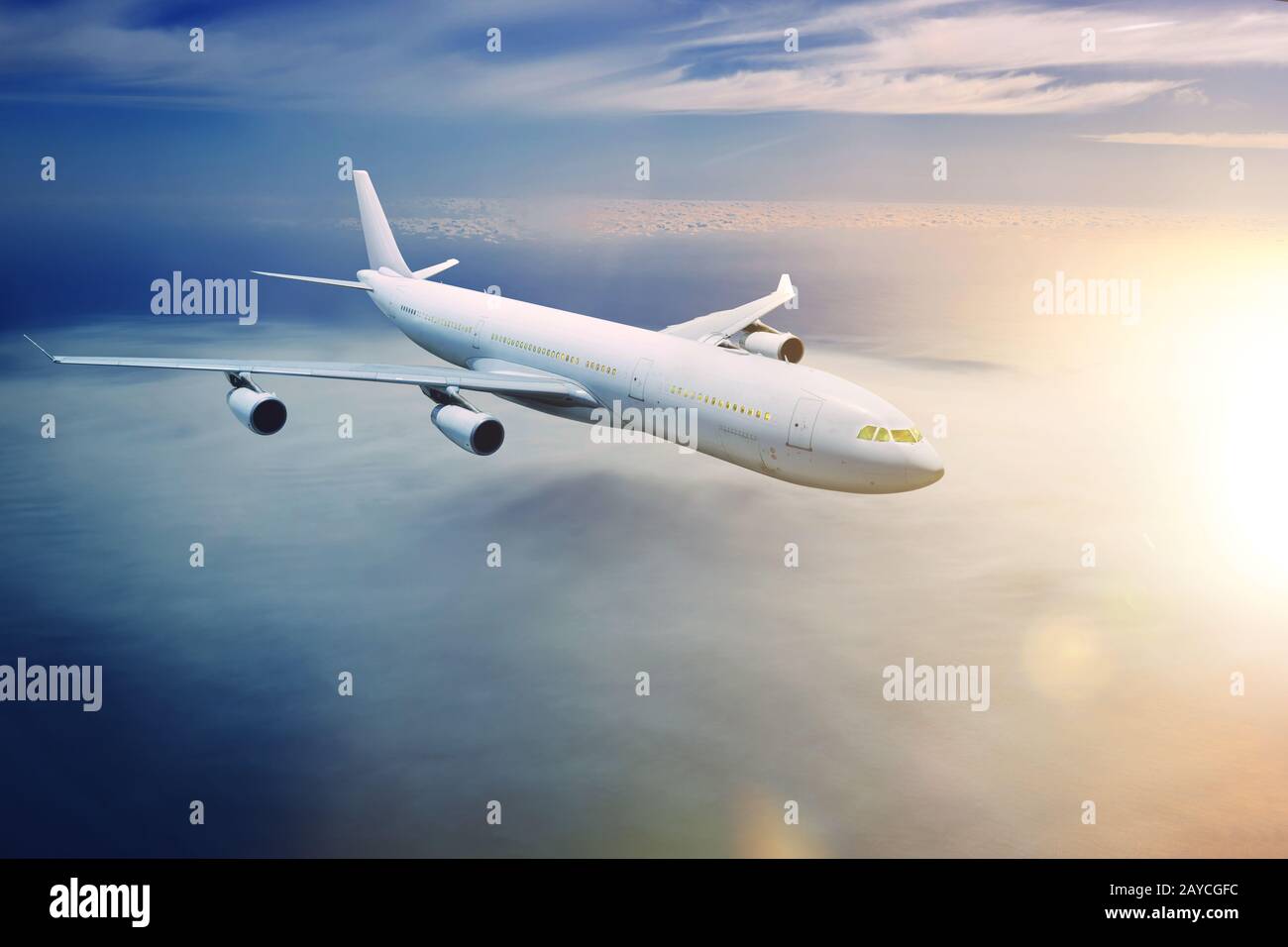 Airplane in the sky hi-res stock photography and images - Alamy