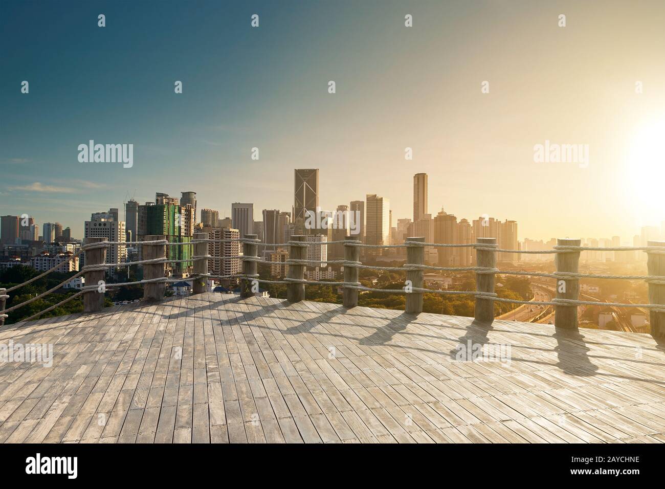 skyline and buildings Stock Photo