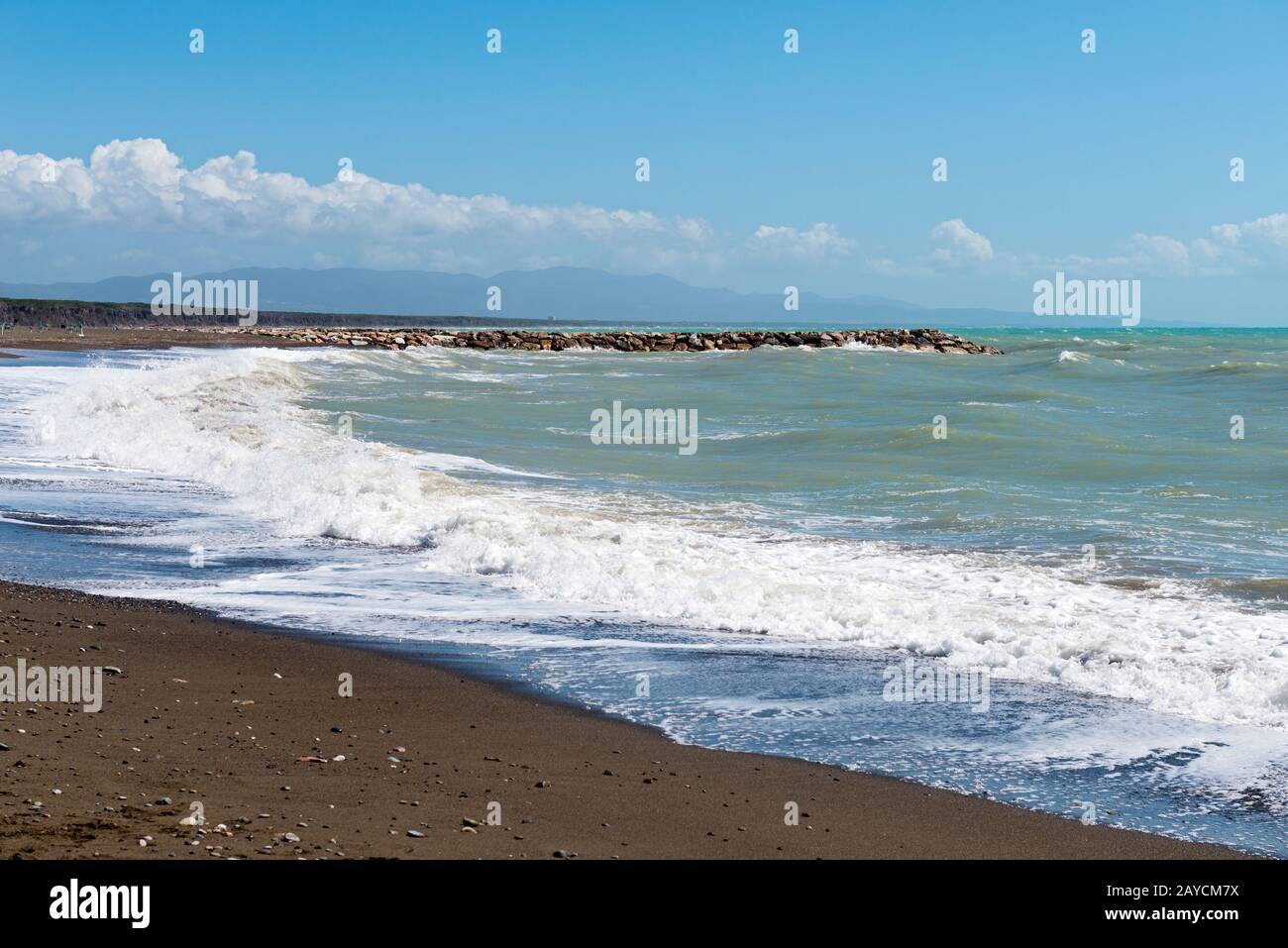 Beautiful rocky sandy sea coast hi-res stock photography and images - Alamy