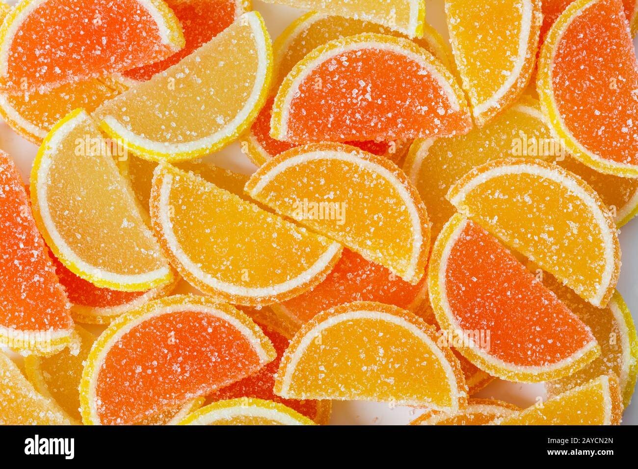 Sweet fruit lemon marmalade background Stock Photo