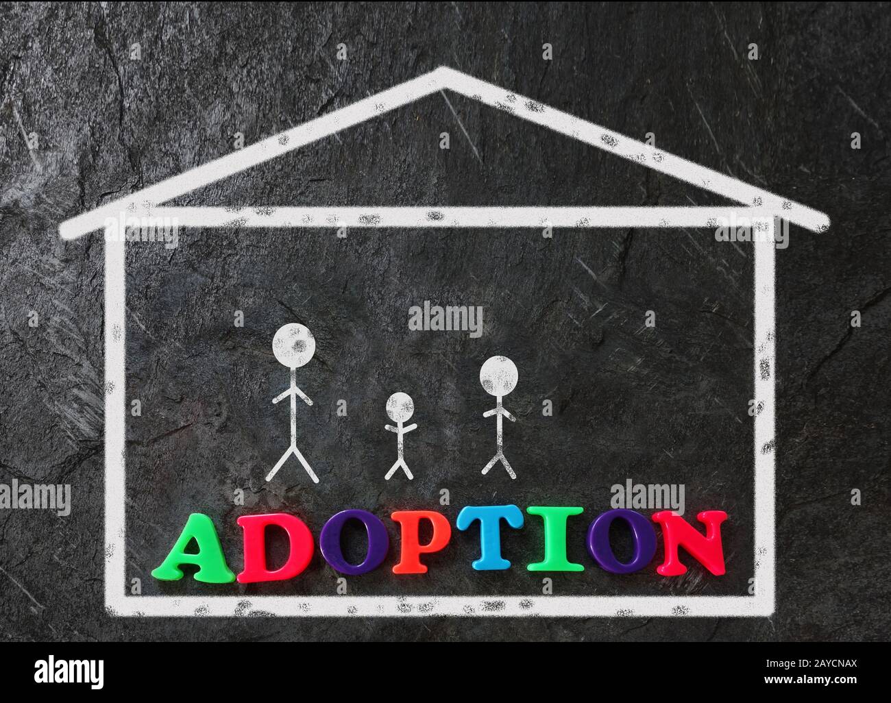Adoption family concept Stock Photo