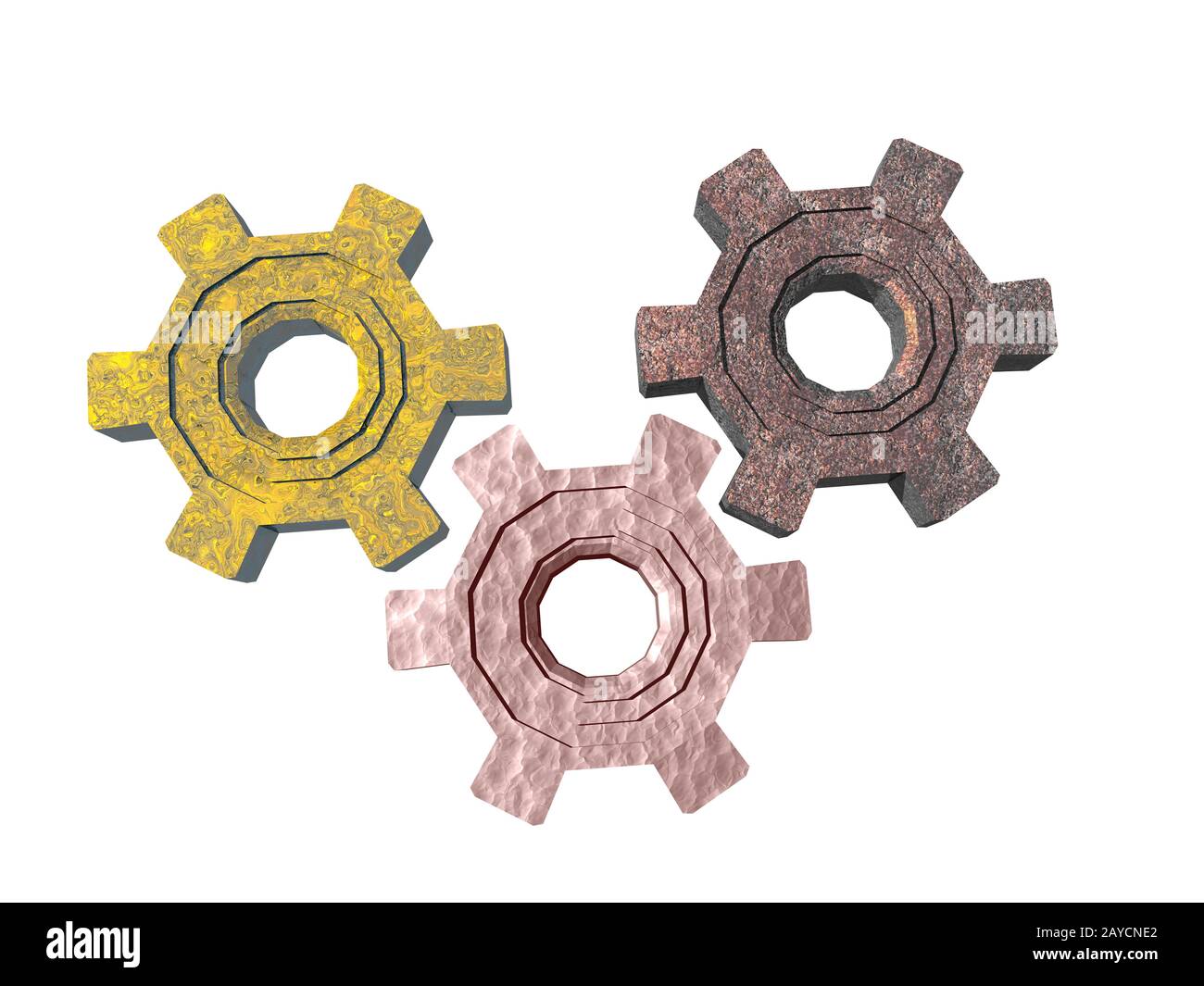 Gears of a gear with sprocket Stock Photo