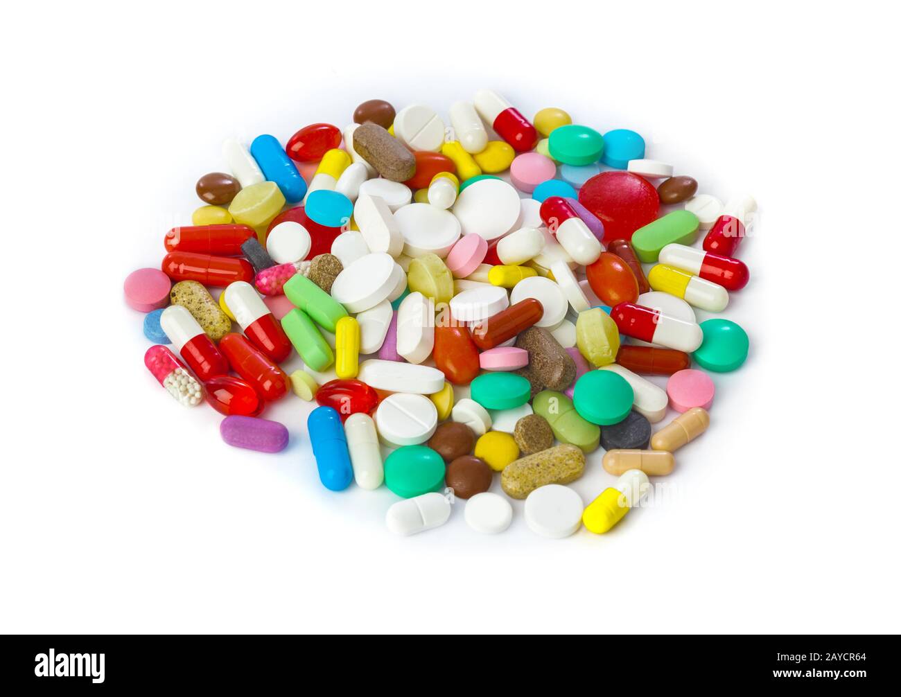 Heap of pills Stock Photo