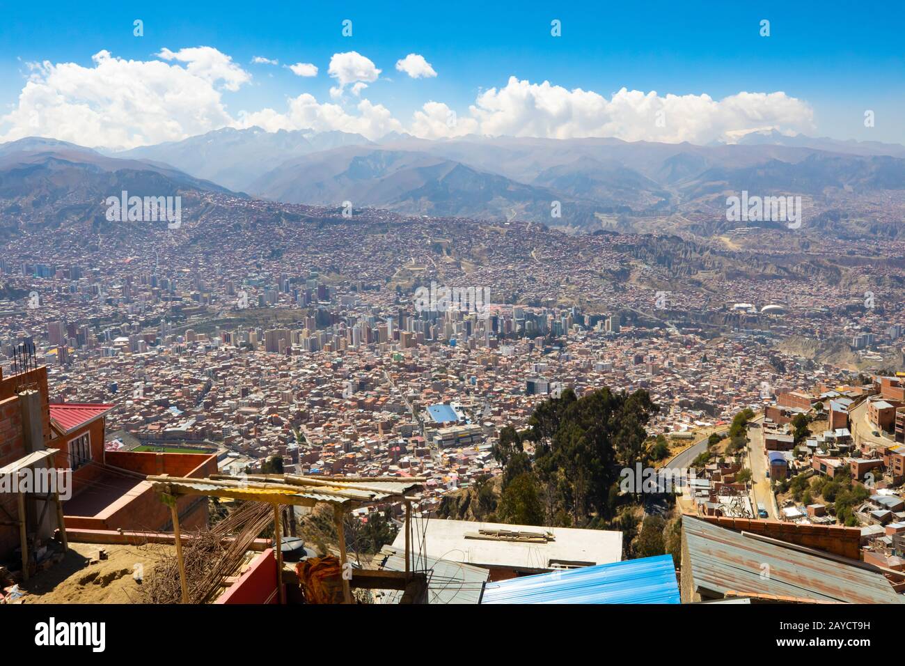Aerial view city la paz hi-res stock photography and images - Alamy