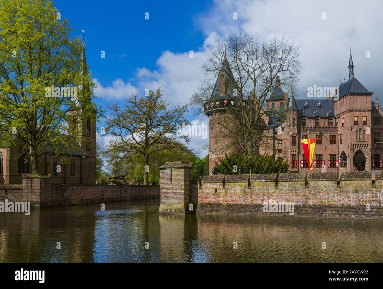 De Haar castle near Utrecht - Netherlands Stock Photo