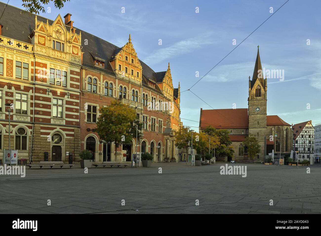 Anger square in Erfurt, Germany Stock Photo