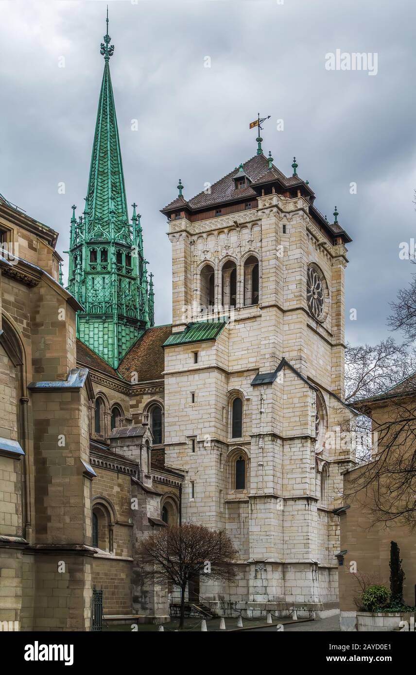 St. Pierre Cathedral, Geneva, Swizerland Stock Photo