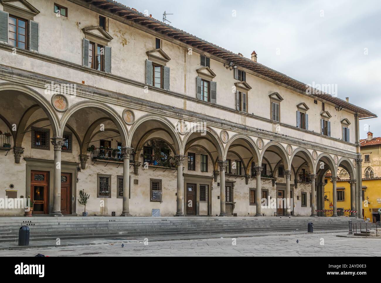 Piazza della Santissima Annunziata, Florence, Italy Stock Photo