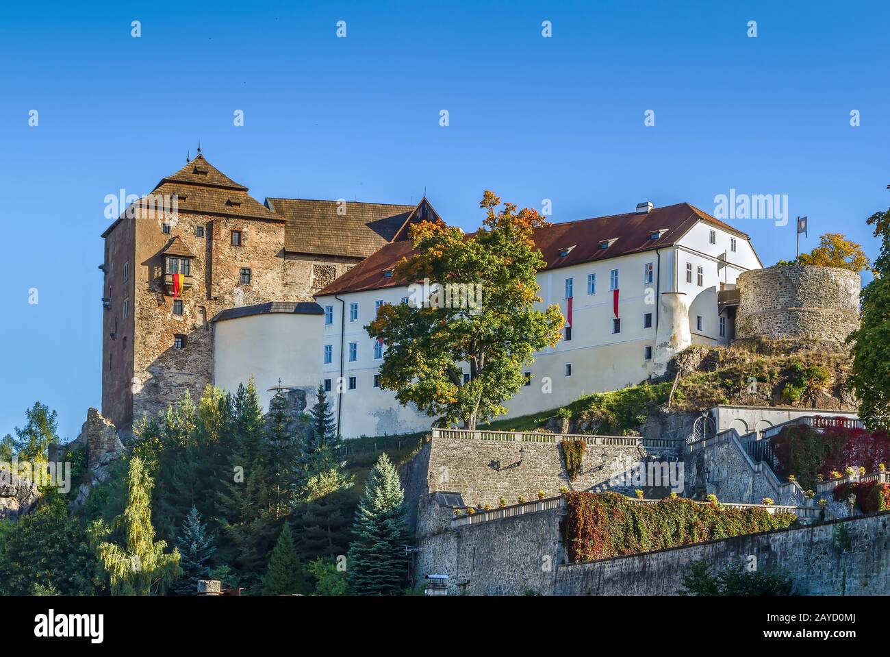 castle in Becov nad Teplou, Czech Republic Stock Photo