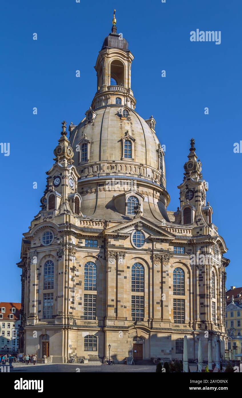 Dresden Frauenkirche, Germany Stock Photo