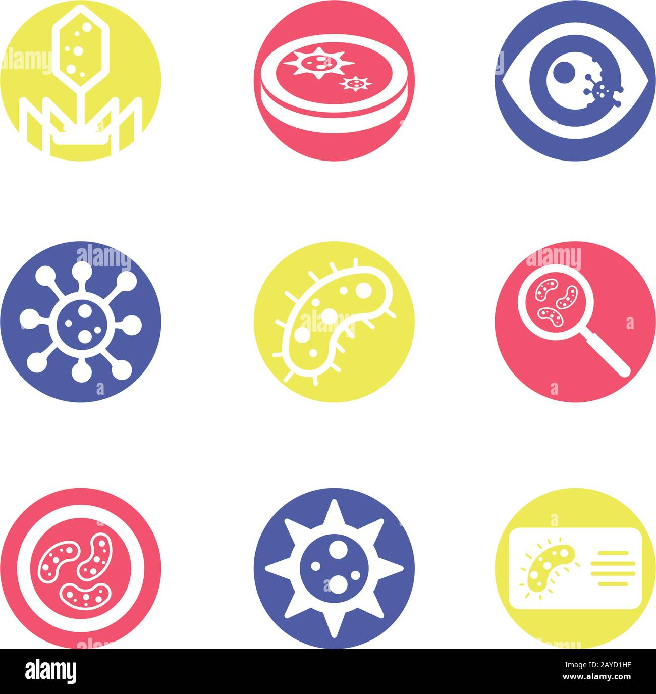 Medical And Sickness Icons Set Over White Background, Block Style ...