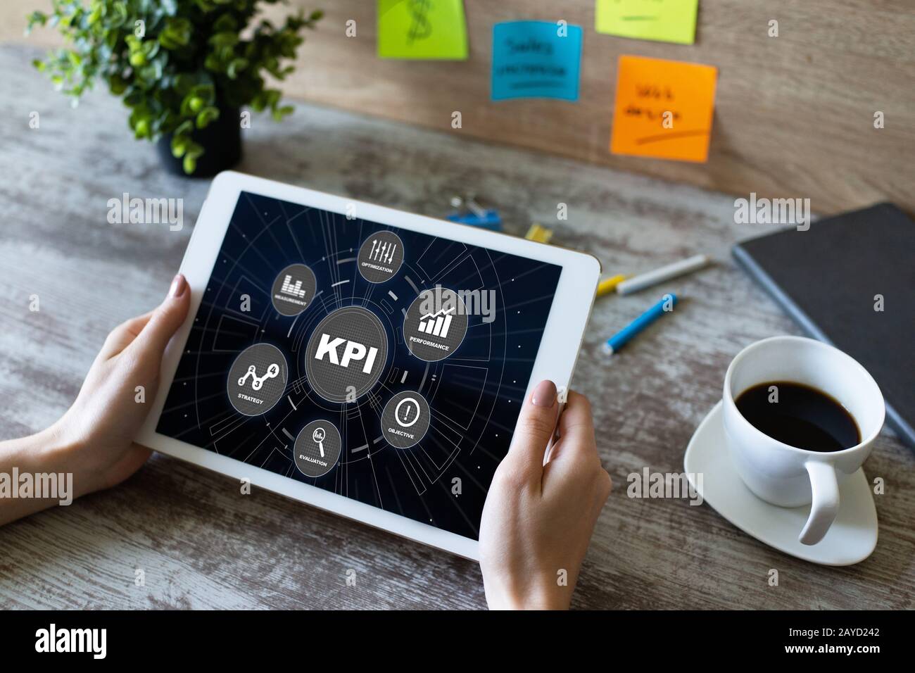 KPI - Key performance indicator. Business process efficiency ...