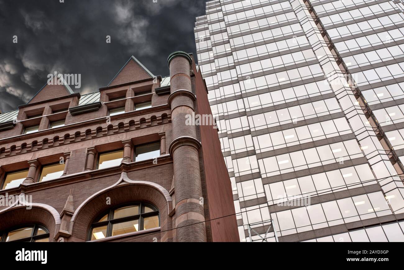 Buildings Old and New Toronto Stock Photo - Alamy