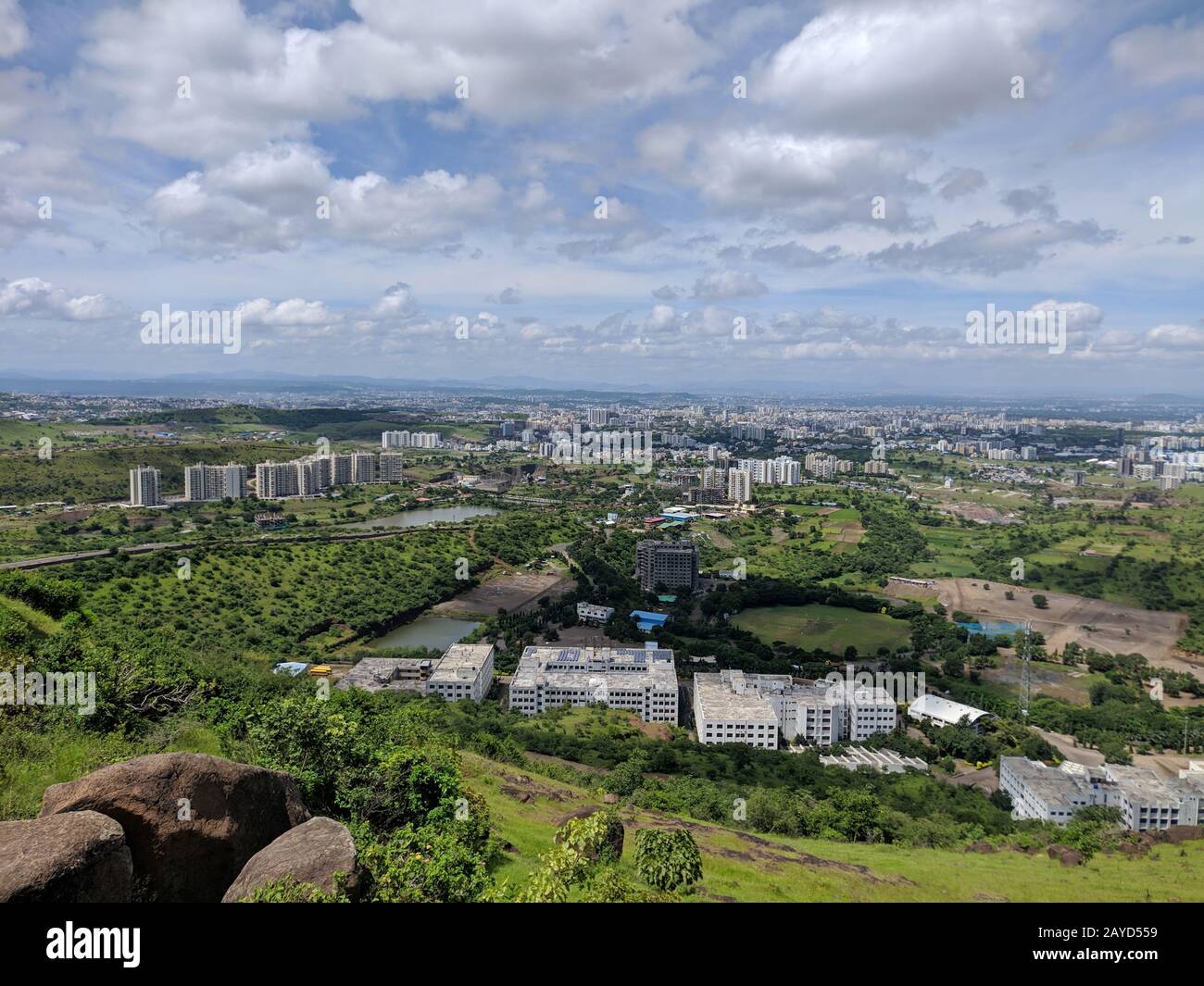 Pune cityscape, Pune , Maharashtra, India Stock Photo