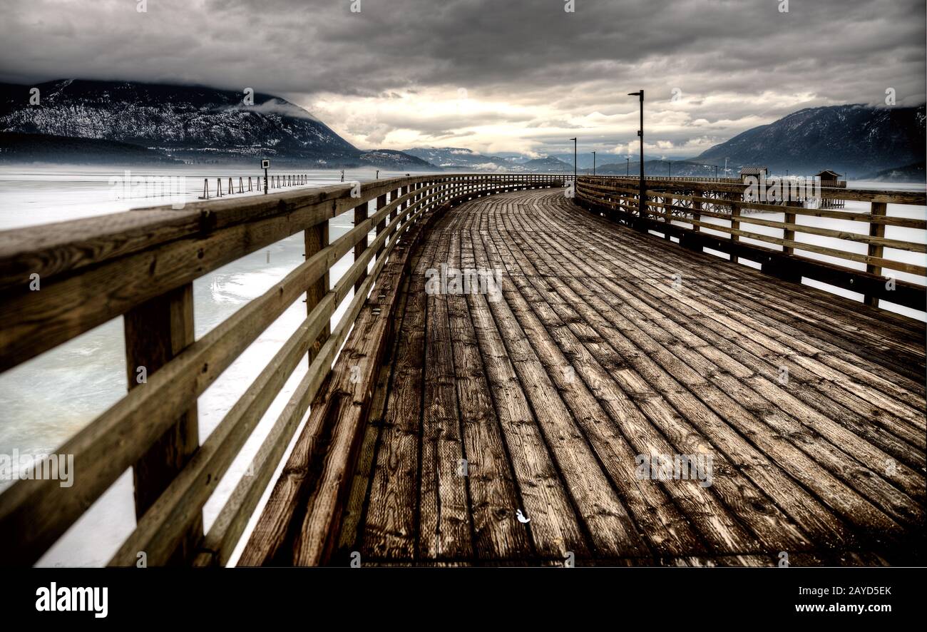 Salmon Arm British Columbia Stock Photo Alamy