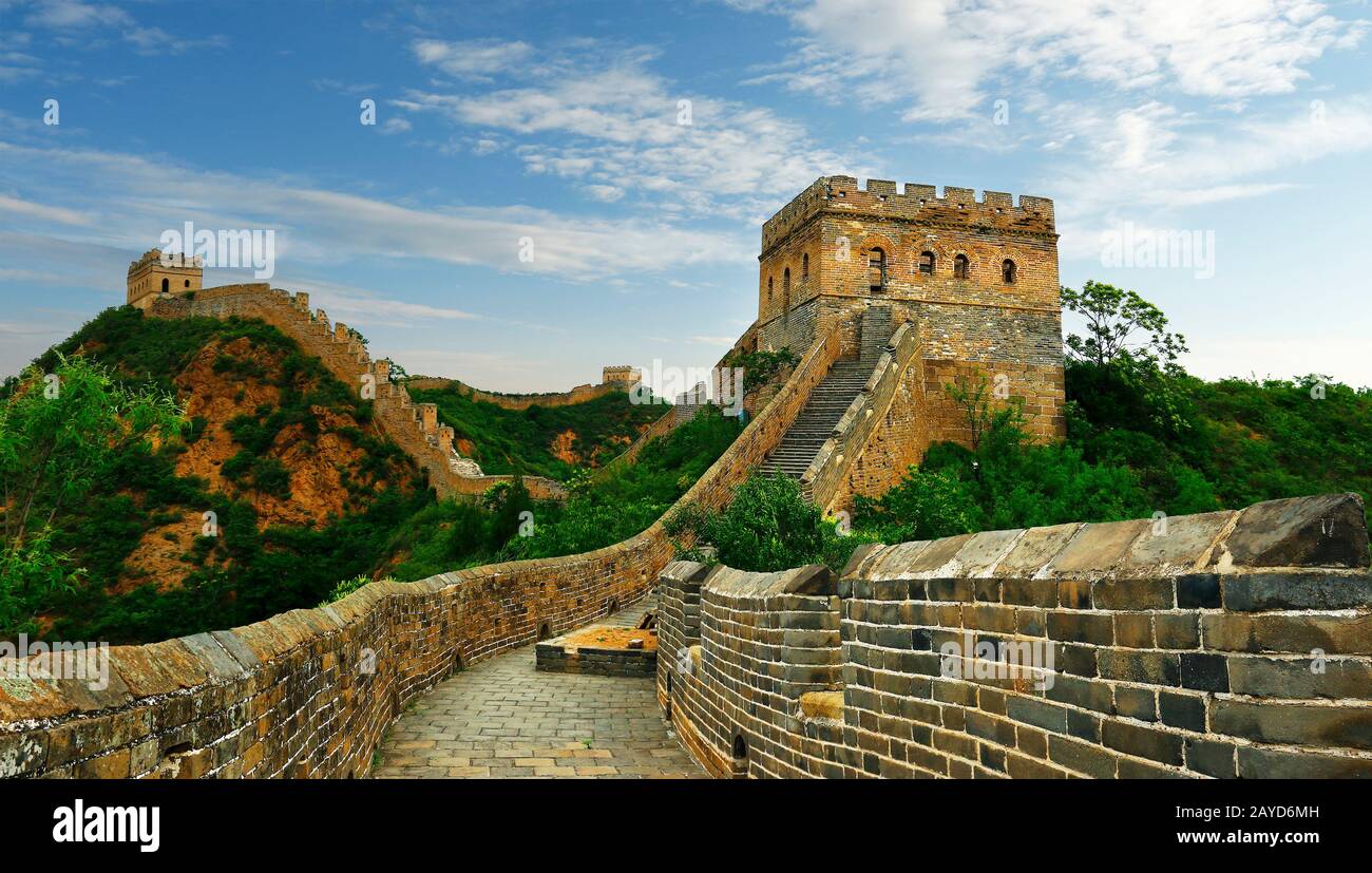 Great Wall of china near jinshanling Stock Photo Alamy