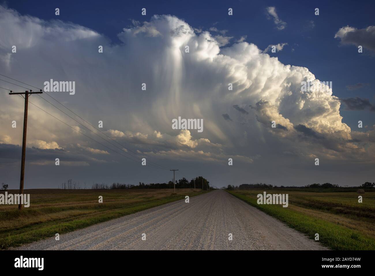Prairie Storm Clouds Stock Photo