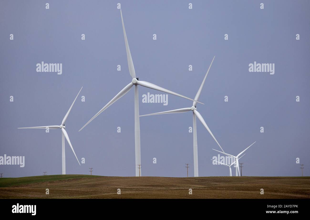 Prairie Wind Farm Stock Photo Alamy