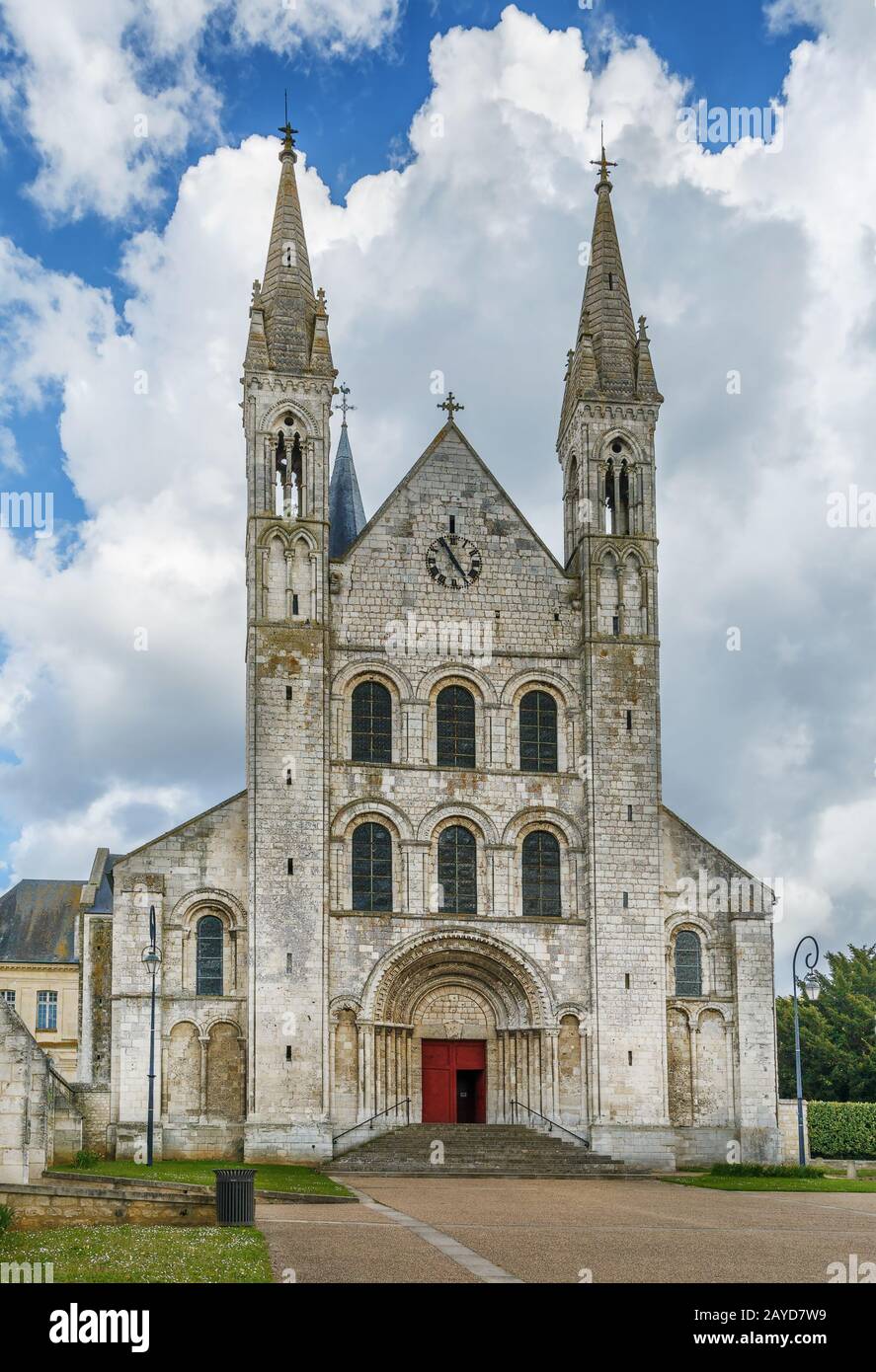 Abbey of Saint-Georges, Boscherville, France Stock Photo