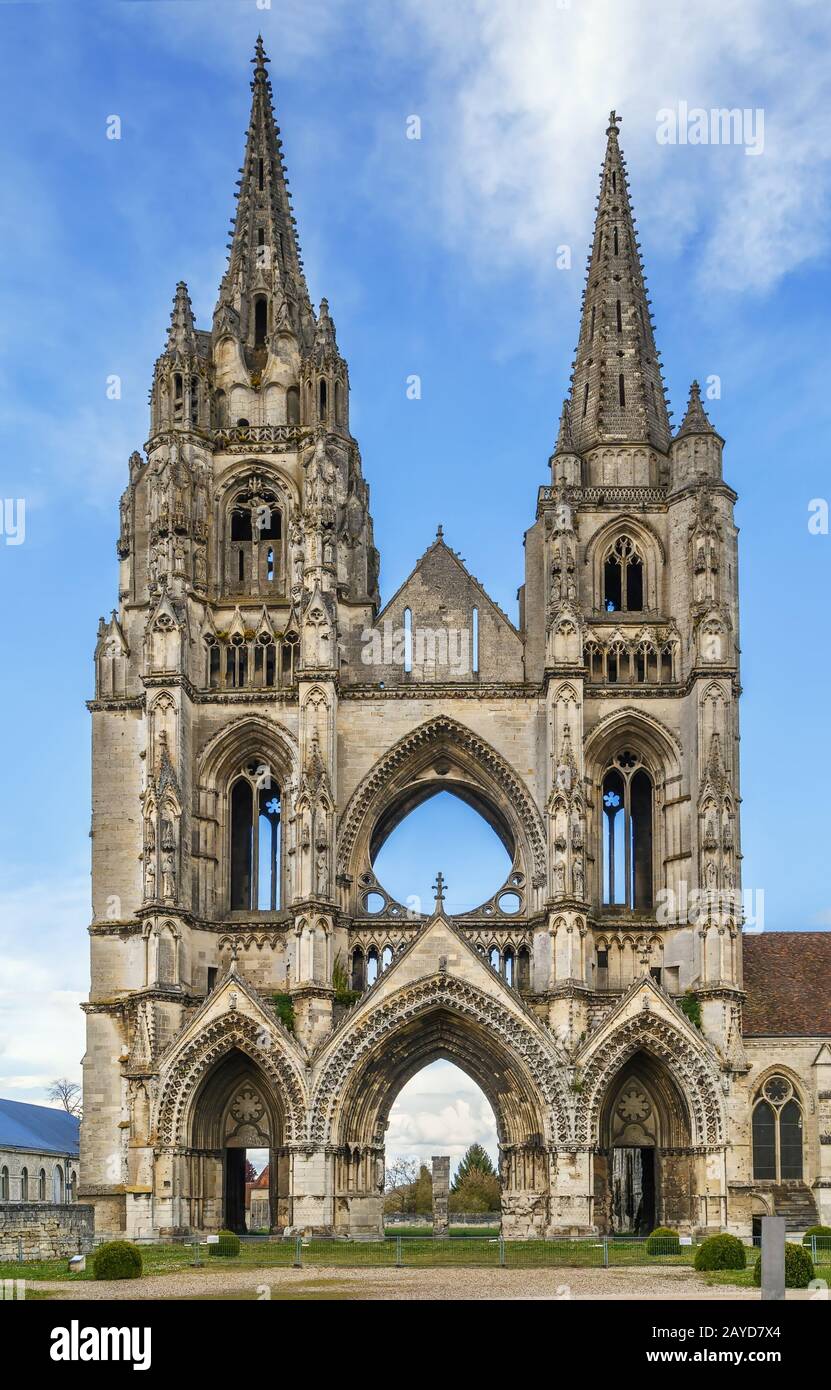 Abbey of St. Jean des Vignes, Soissons, France Stock Photo - Alamy