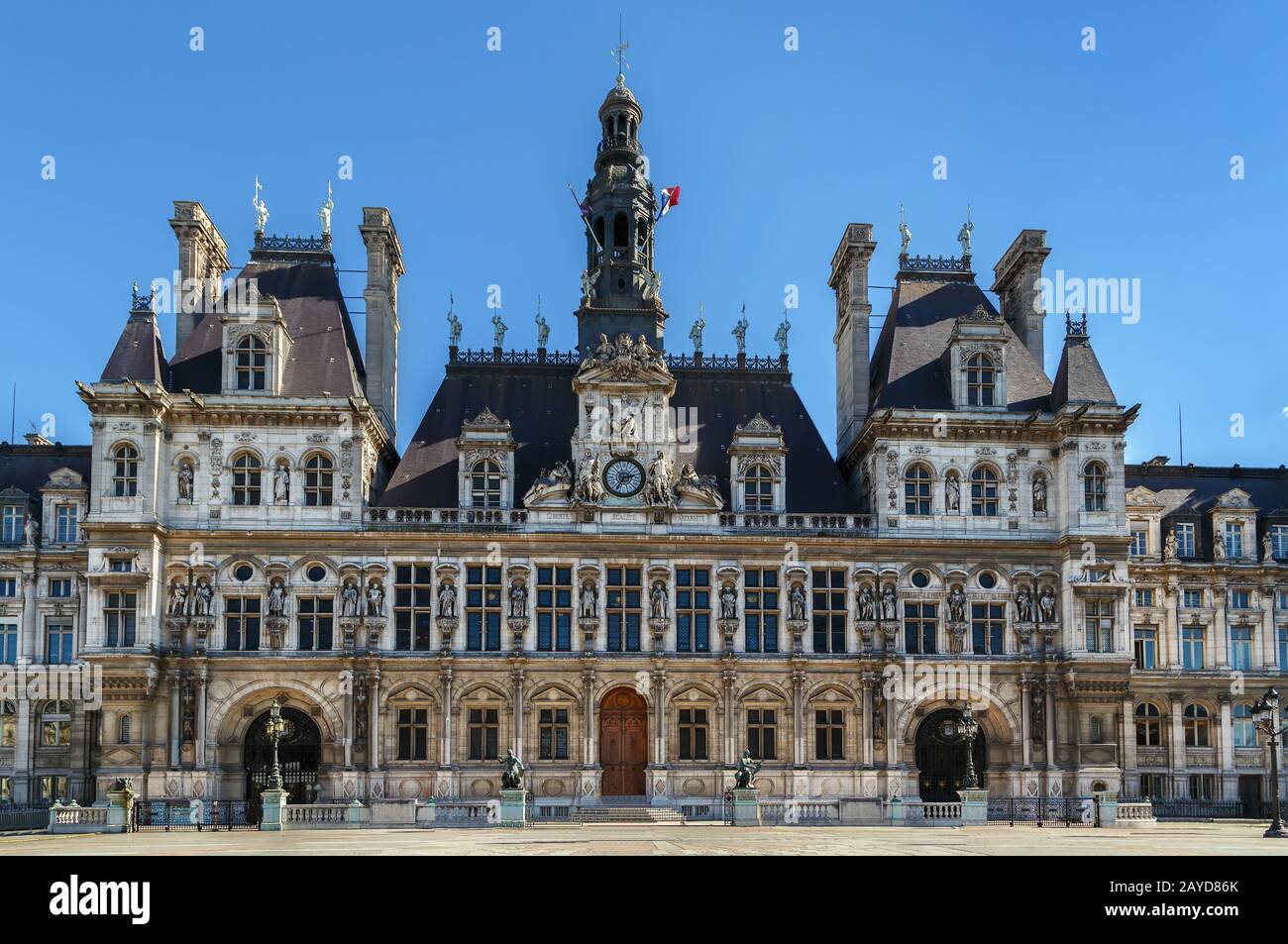 City hall, Paris Stock Photo Alamy