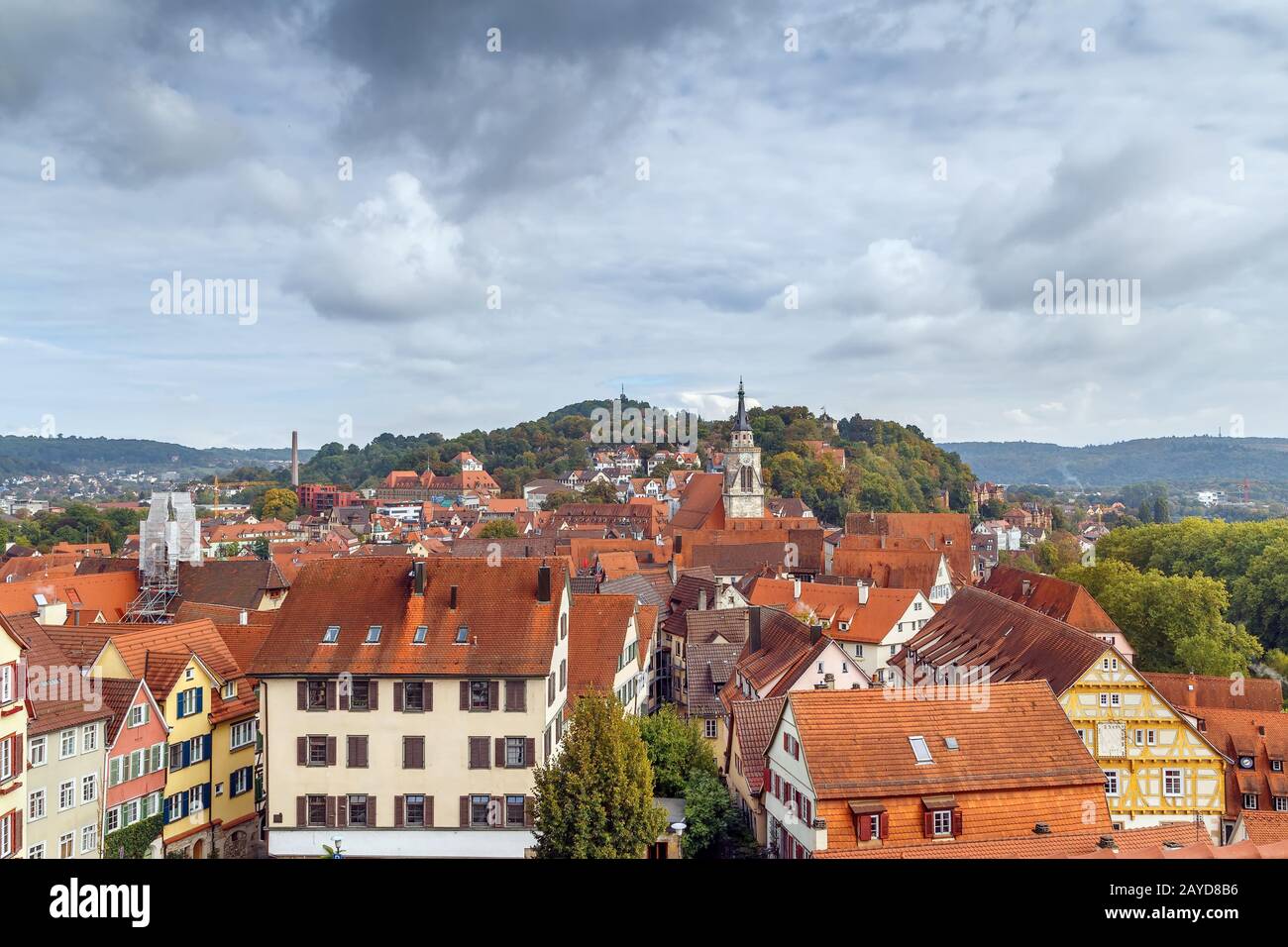 view of Tubingen, Germany Stock Photo