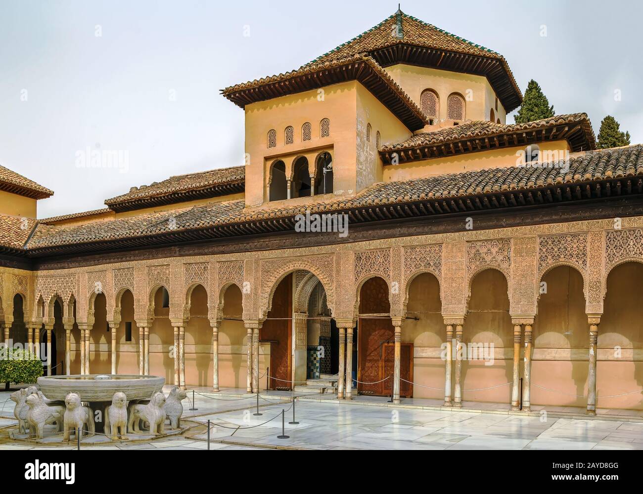 Court of the Lions Alhambra Granada Stock Photo Alamy