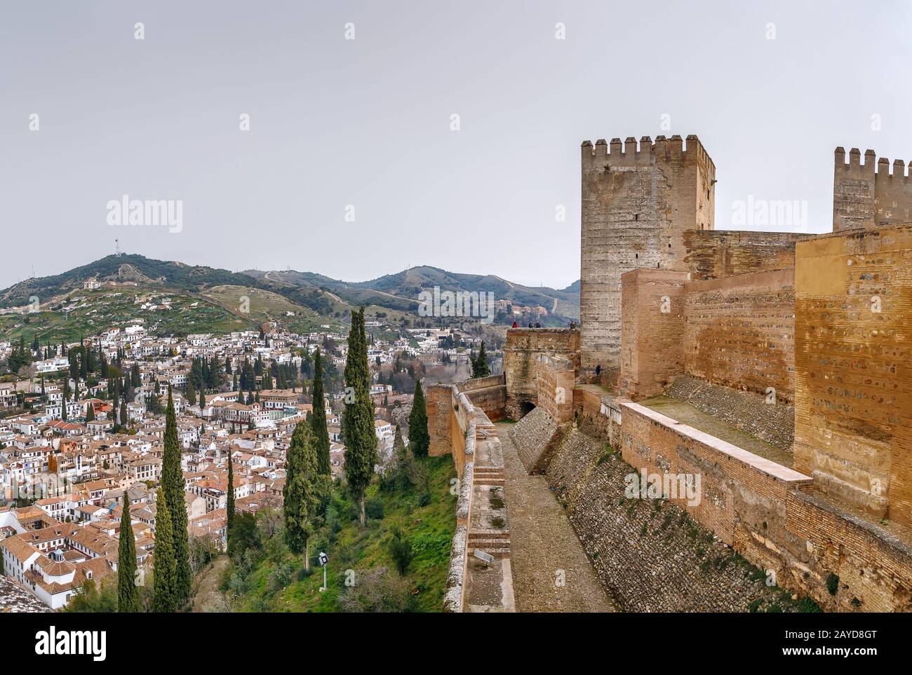 Alcazaba fortress, Granada, Spain Stock Photo