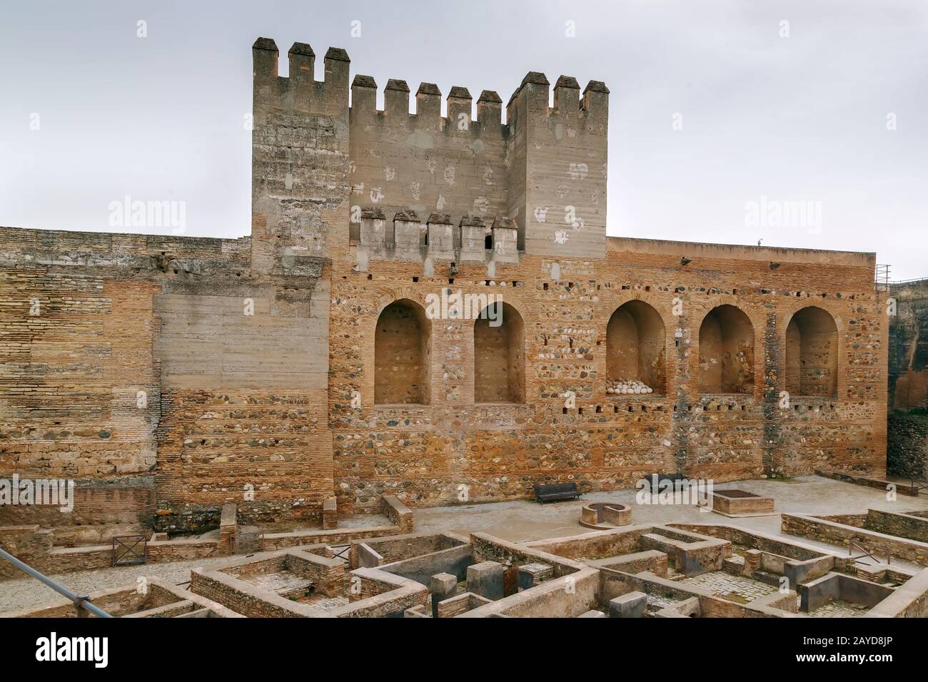 Alcazaba fortress, Granada, Spain Stock Photo