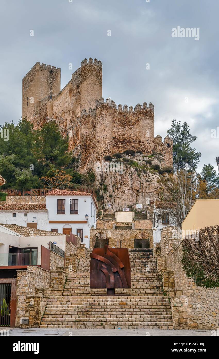 Castle of Almansa, Spain Stock Photo
